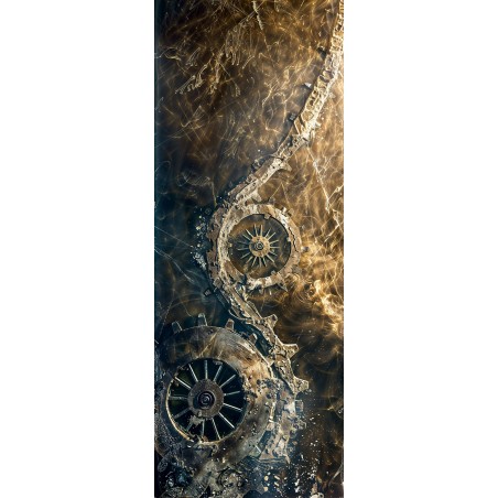 copy of Spirales : Impression aluminium 120x40cm