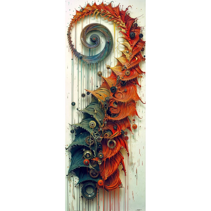 copy of Spirales : Impression aluminium 120x40cm