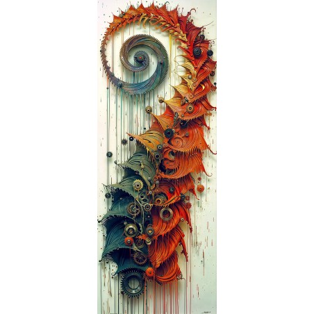 copy of Spirales : Impression aluminium 120x40cm