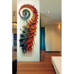 copy of Spirales : Impression aluminium 120x40cm