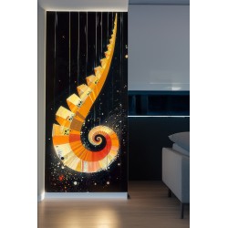 copy of Spirales : Impression aluminium 120x40cm