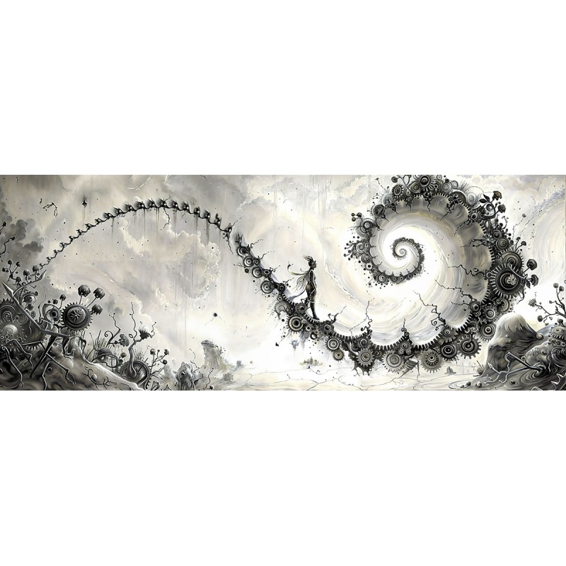 Départ Divin - Collection Spirales (Impression Aluminium 105x40cm)