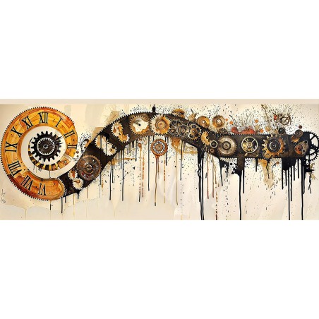 La roue du temps - Collection Spirales (Impression Aluminium 105x40cm)