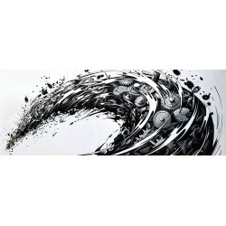 Tumultueux - Collection Spirales (Impression Aluminium 105x40cm)