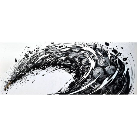 Tumultueux - Collection Spirales (Impression Aluminium 105x40cm)