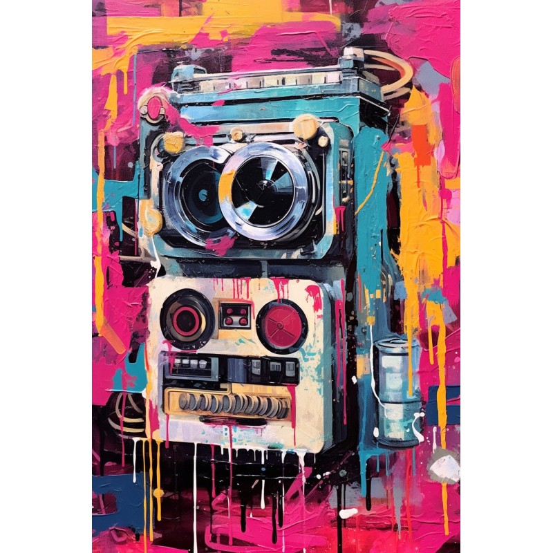 REC 1(Retro Electronics Colors) sur plexiglas 40x60cm