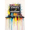 REC 9(Retro Electronics Colors) sur plexiglas 40x60cm