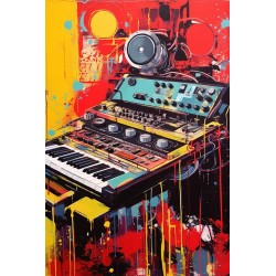 REC 12(Retro Electronics Colors) sur plexiglas 40x60cm