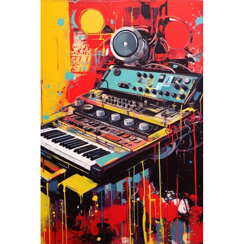 REC 12(Retro Electronics Colors) sur plexiglas 40x60cm