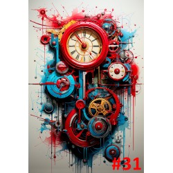 Collection Painted Clockworks (Impressions sur toile)