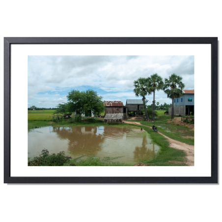 Cadre Photo Cambodge 2: impression 30x45 encadrée