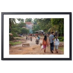 Cadre Photo Cambodge 4: impression 30x45 encadrée